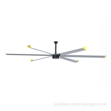 Large permanent magnet ceiling fan for industrial use